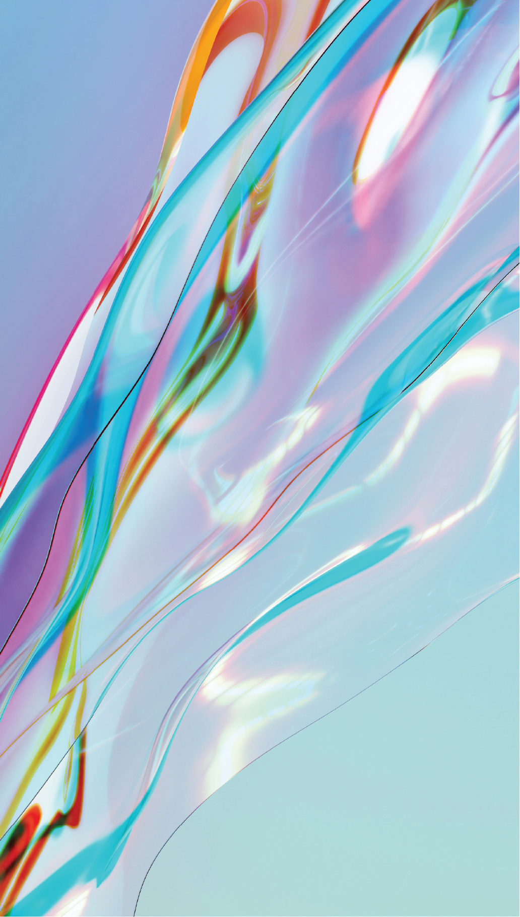 Abstract colorful design on a light blue background