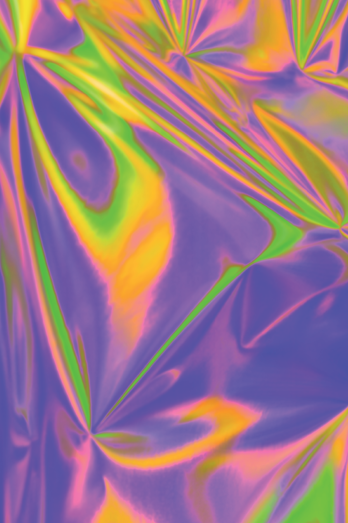 Colorful tie-dye pattern with vibrant purple, green, and yellow colors.