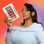 Stefflon Don holding the DON.BEAUTY discovery set